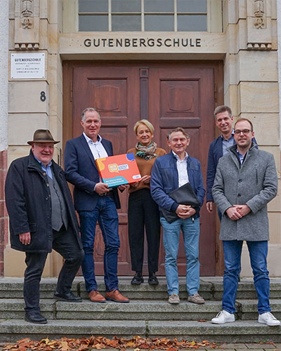 Übergabe der Referenzauszeichnung an der Gutenbergschule in Darmstadt